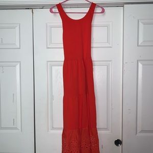 Red j.crew dress